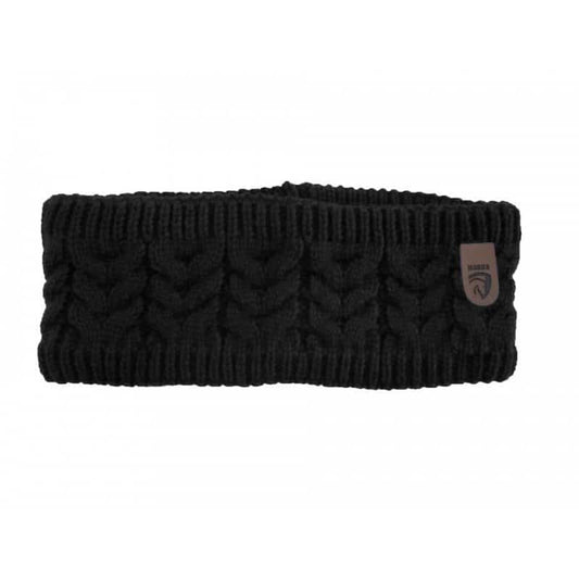 Bestel de Horka Gebreide Hoofdband Jay Zwart bij Livin Horse Shop. Warme, fleece gevoerde hoofdband van 100% acryl. Perfect voor ruiters tijdens koude dagen.