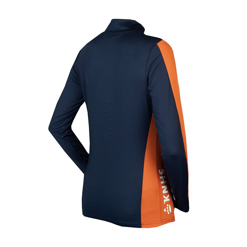 KNHS Horka Eventing Shirt: technisch rijshirt met Polygiene & OdorCrunch tegen zweetgeur. Opstaande kraag met rits ✓ Maximale bewegingsvrijheid ✓ Bestel nu!