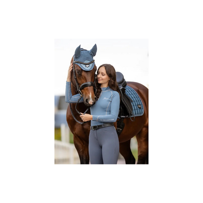 LeMieux Dressage Loire Satin Classic Square Ice Blue