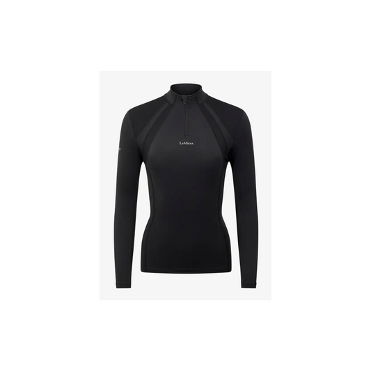 LeMieux Mia Mesh Long Sleeve Base Layer Black