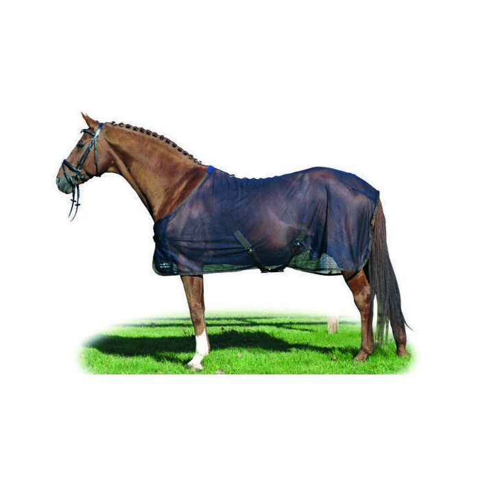 De HKM Santos vliegendeken biedt optimale bescherming tegen vliegen en insecten. Met kruissingels, gewatteerde schoft en sterke pasvorm. Duurzaam, ademend en machinewasbaar. Leverbaar bij Livin Horse Shop

