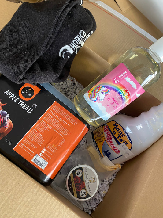 Bespaar tot 50% met de Too Good To Go Horse Box #3 van Livin Horse Shop! Nieuwe paardenspullen met kleine imperfecties of korte houdbaarheid. Duurzaam & verrassend!

