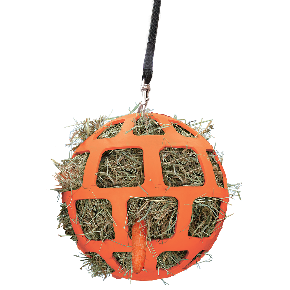 De Hay Slowfeeder Fun and Flex is een flexibele natuurrubber bal voor langzaam voeren van hooi en snacks. Voorkomt verveling en stimuleert mentaal je paard. Nu verkrijgbaar bij Livin Horse Shop.

