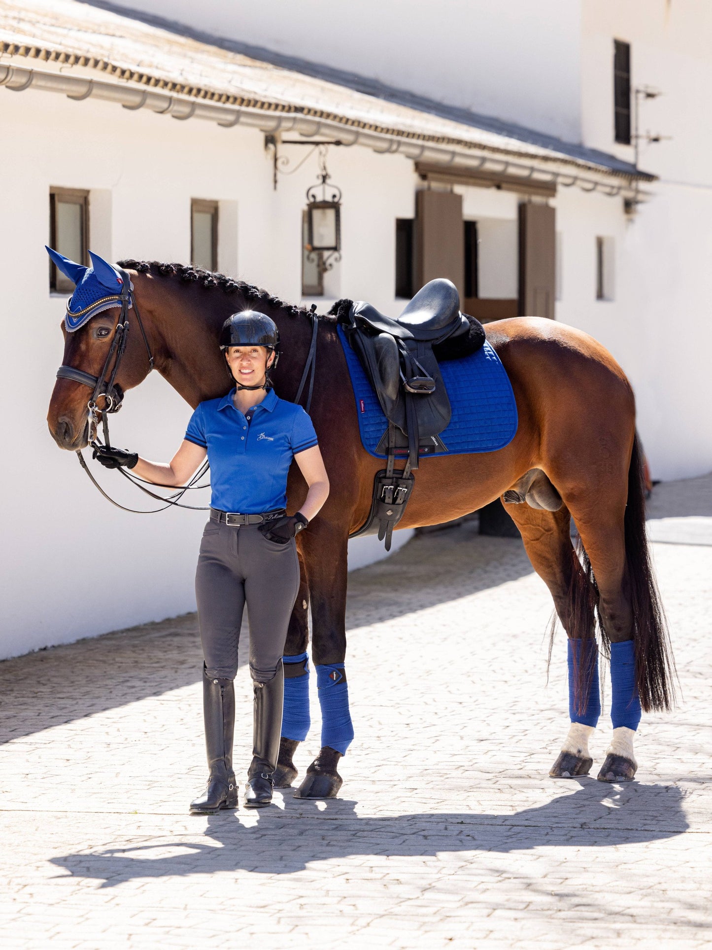 LeMieux Luxury Dressage Square Benetton Blue