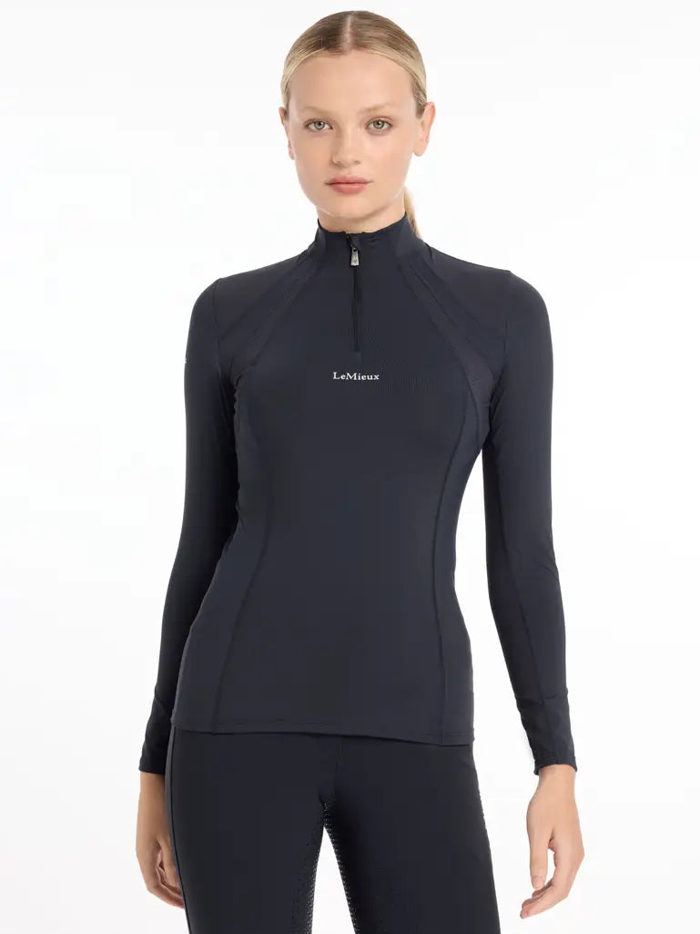 LeMieux Mia Mesh Long Sleeve Base Layer Black...