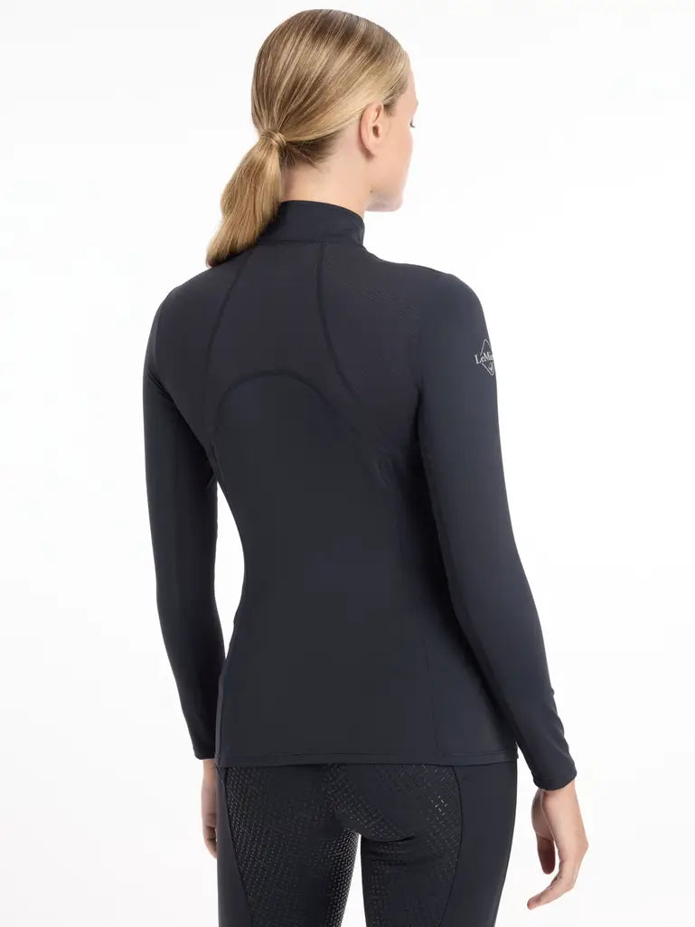 LeMieux Mia Mesh Long Sleeve Base Layer Black..