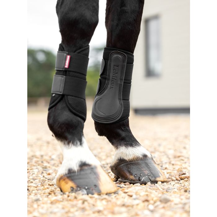 LeMieux Mesh Brushing Boots Zwart – Ademend & Beschermend | Livin Horse Shop