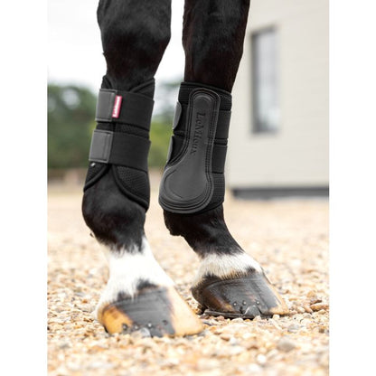 LeMieux Mesh Brushing Boots Zwart – Ademend & Beschermend | Livin Horse Shop