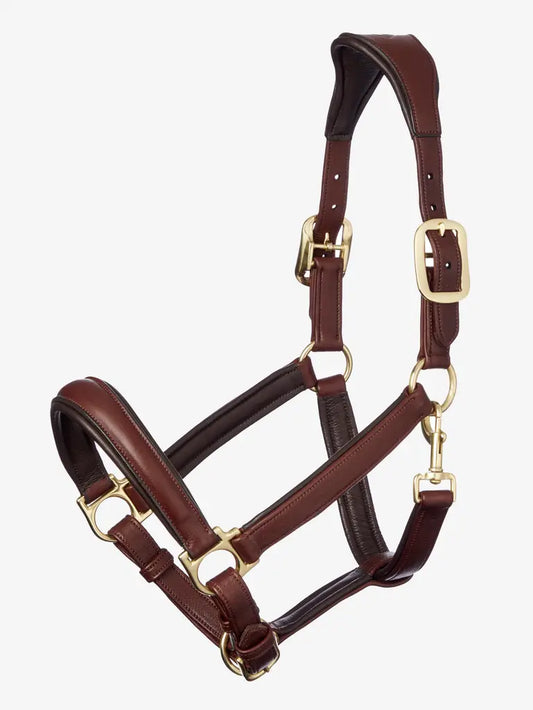 LeMieux Anatomic Headcollar Leer Black Brown