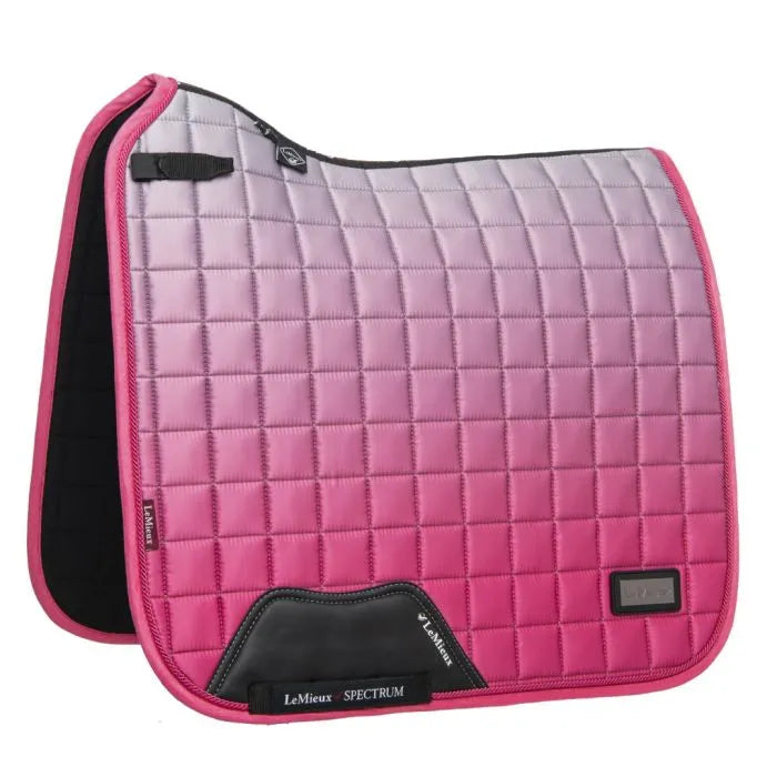 Lemieux Spectrum Satin Dressage Square Dressage Square Grey / Watermelon